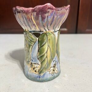 Floral Blue Sky Ceramic Tea Light